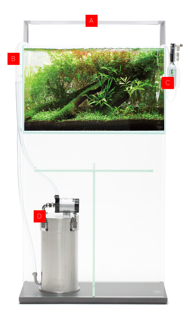 ADA 30cmキューブ 水草水槽 フルセット - 魚用品/水草